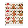 Santa Gingerbread Man & Reindeer Wrapping Papers